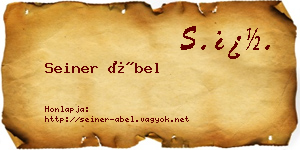 Seiner Ábel névjegykártya