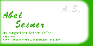 abel seiner business card
